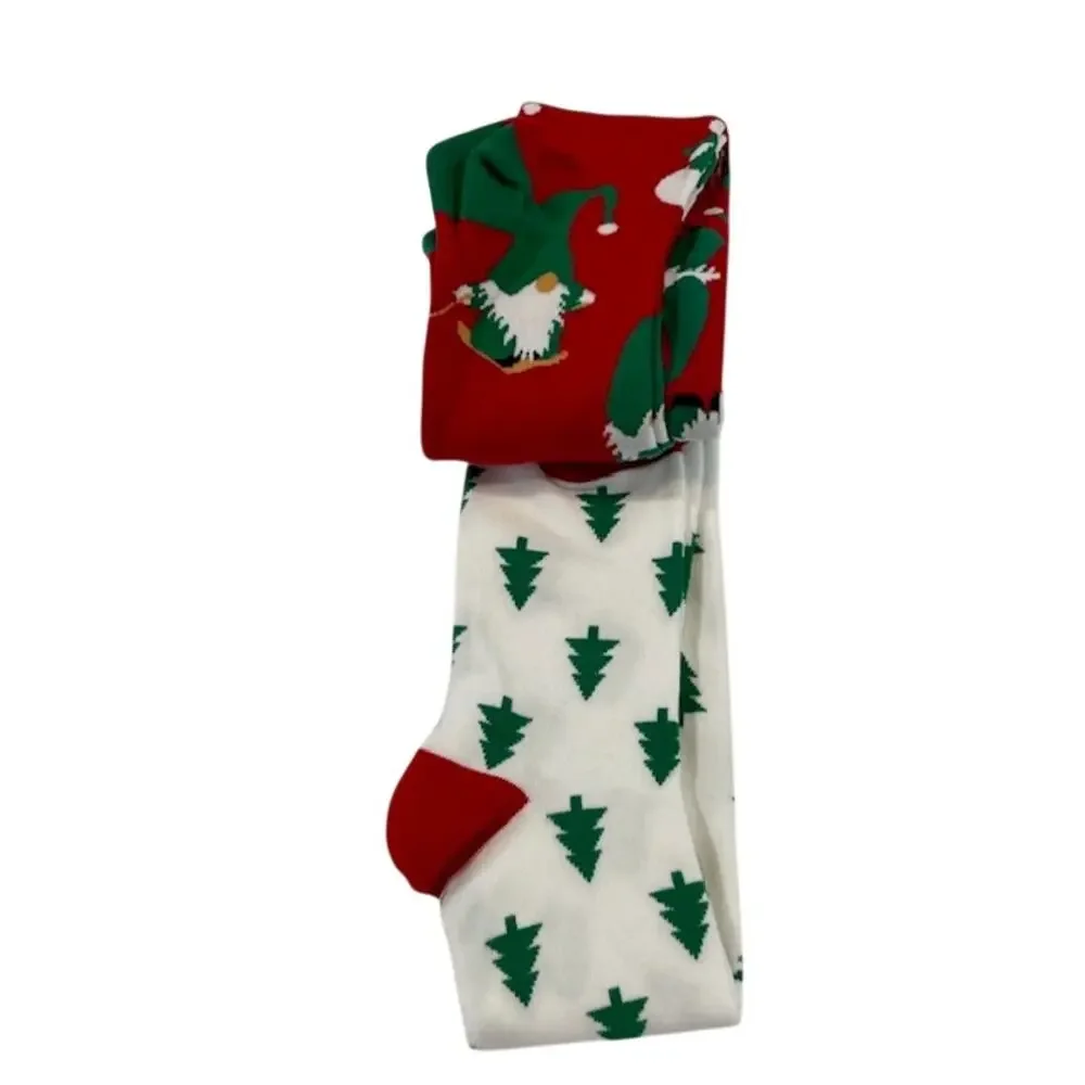 Lavley women's (2) pack funny knit Christmas knee high socks